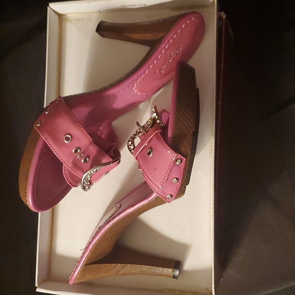 Pink  4" strapless high heels - Picture 4 of 4